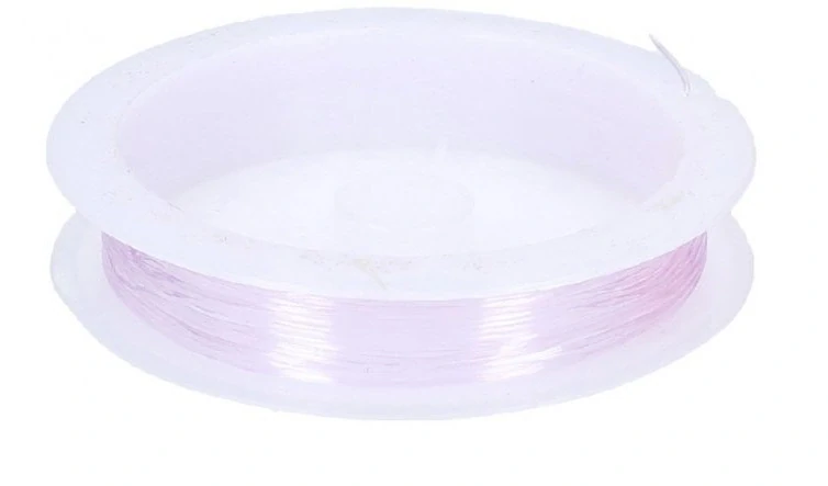 Lanko na korálky elastické barevné 0,6 mm, 7m