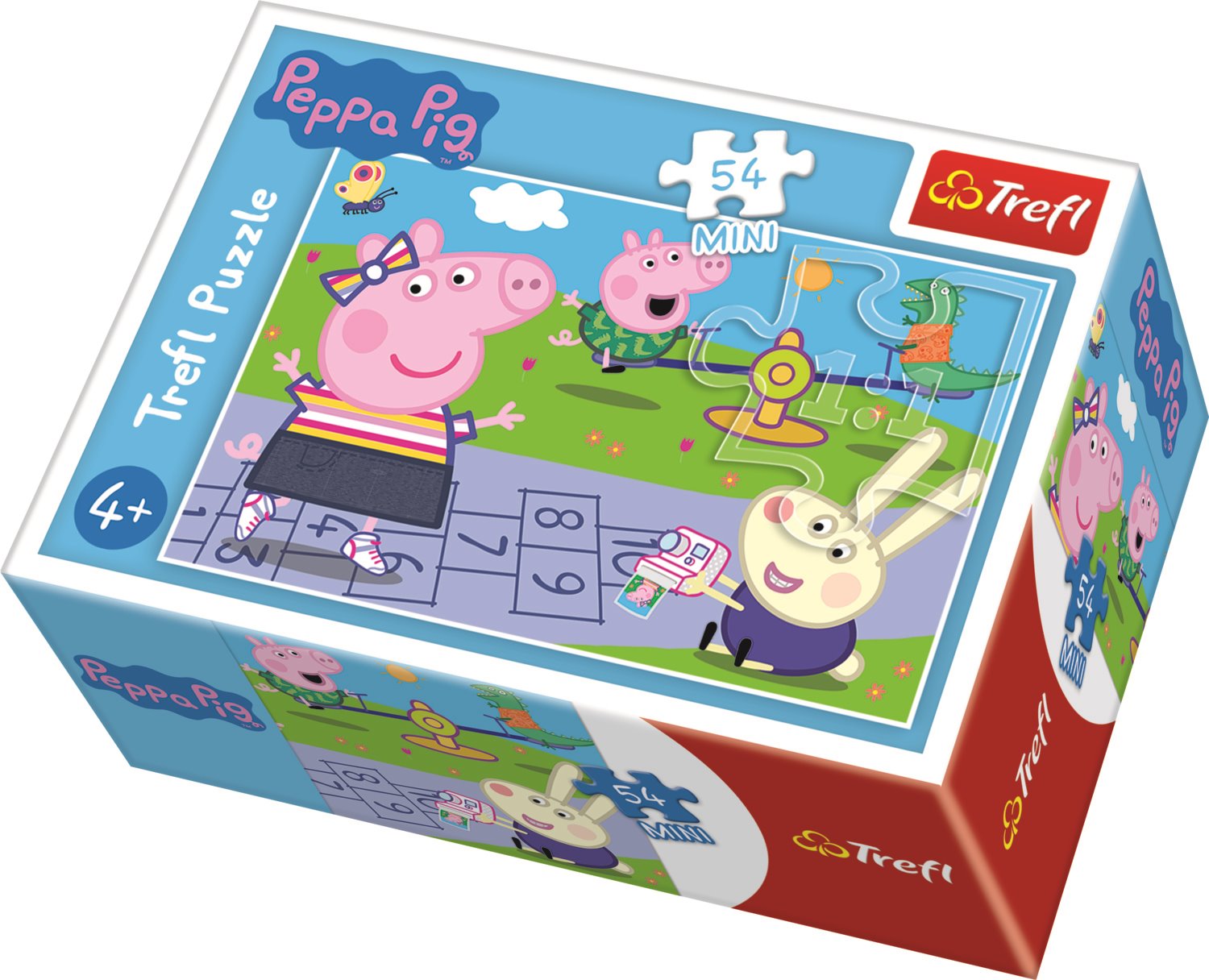 Puzzle Prasátko Peppa 54 dílků Kempování