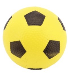 Míček fotbal guma 12cm v síťce