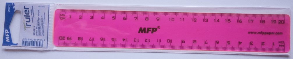 Pravítko barevné 20cm 