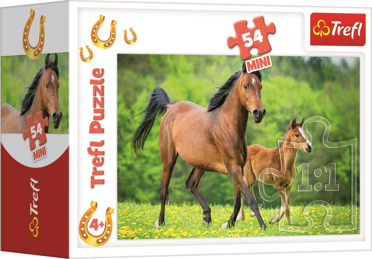 TREFL Puzzle Svět koní 54 dílků Osvěžení v řece