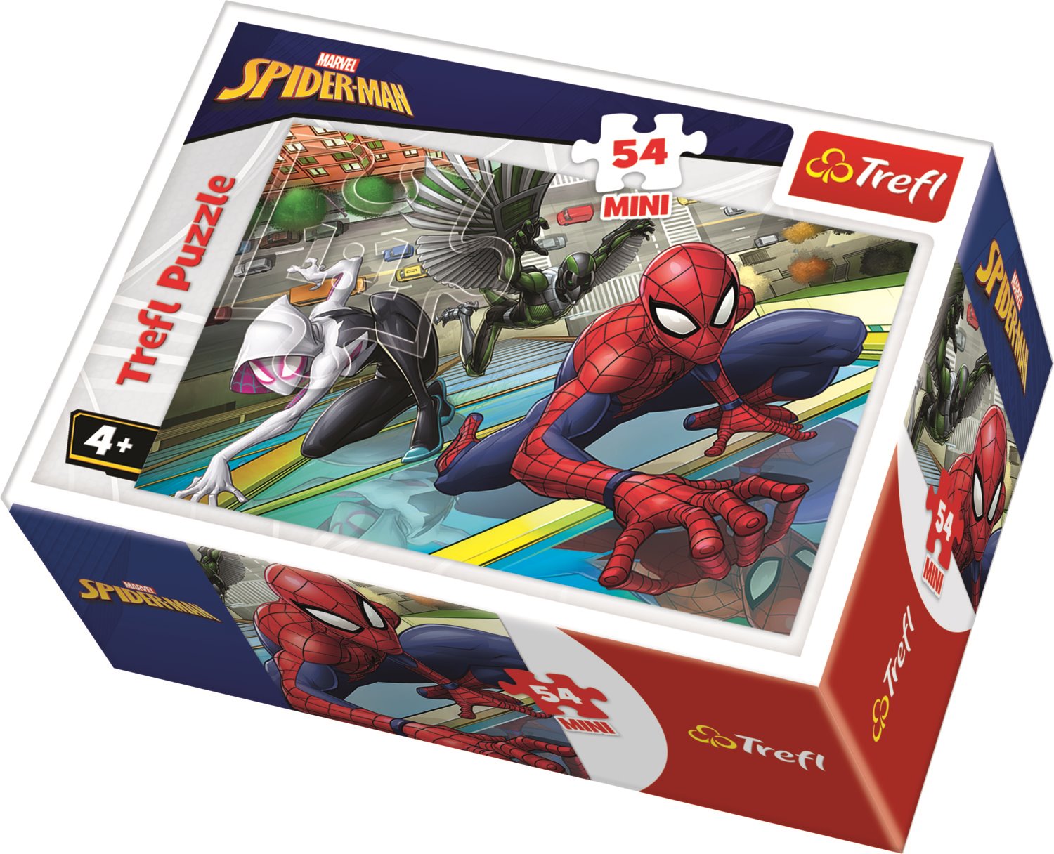Puzzle Spiderman 54 dílků Proti padouchům
