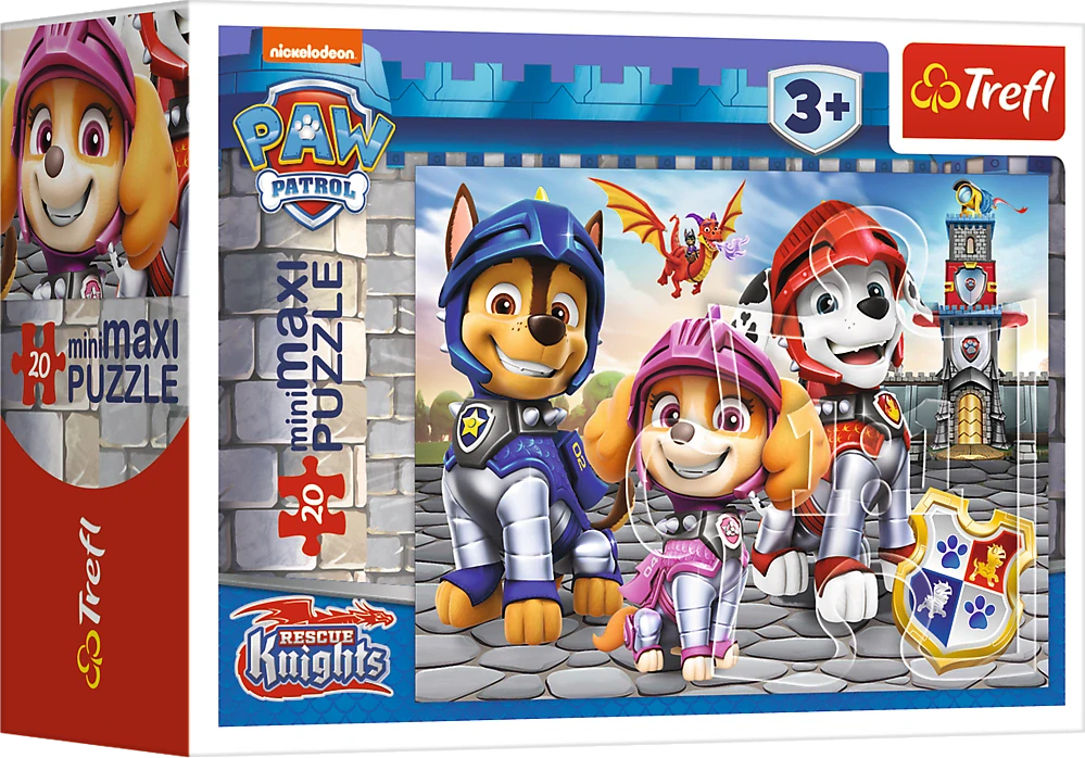 Puzzle Tlapková patrola 20 dílků Štěňata