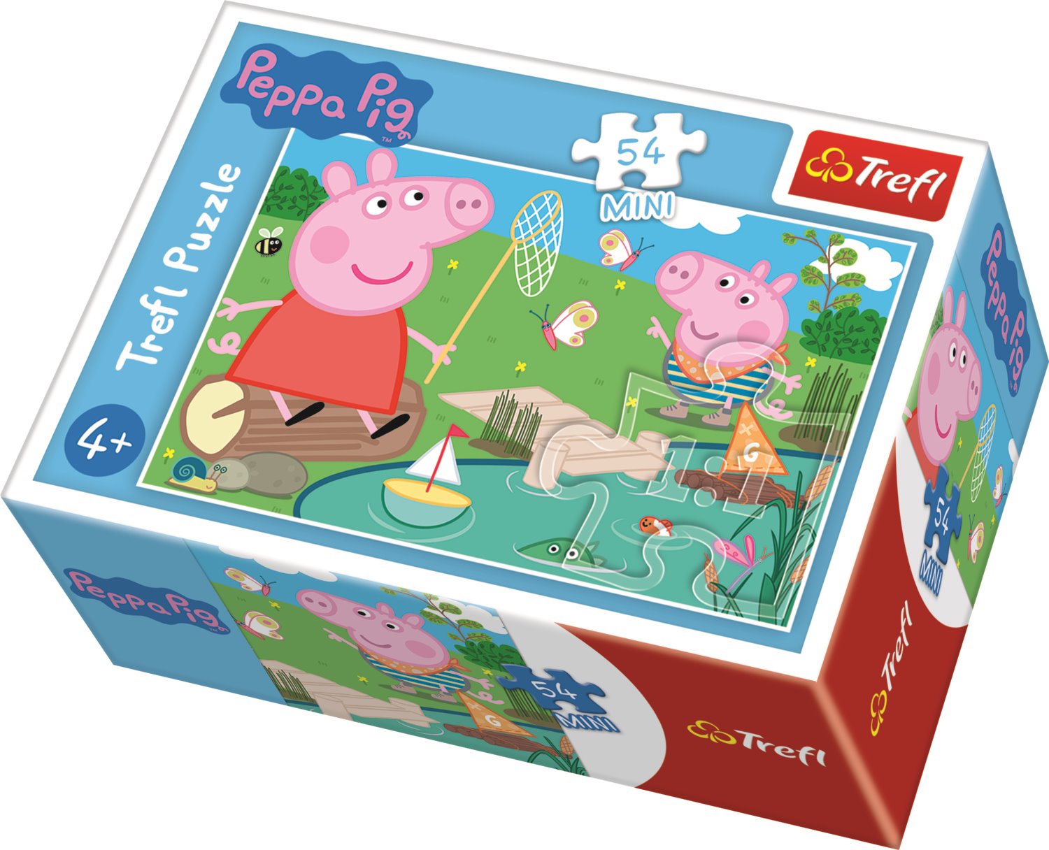 Puzzle Prasátko Peppa 54 dílků Kempování