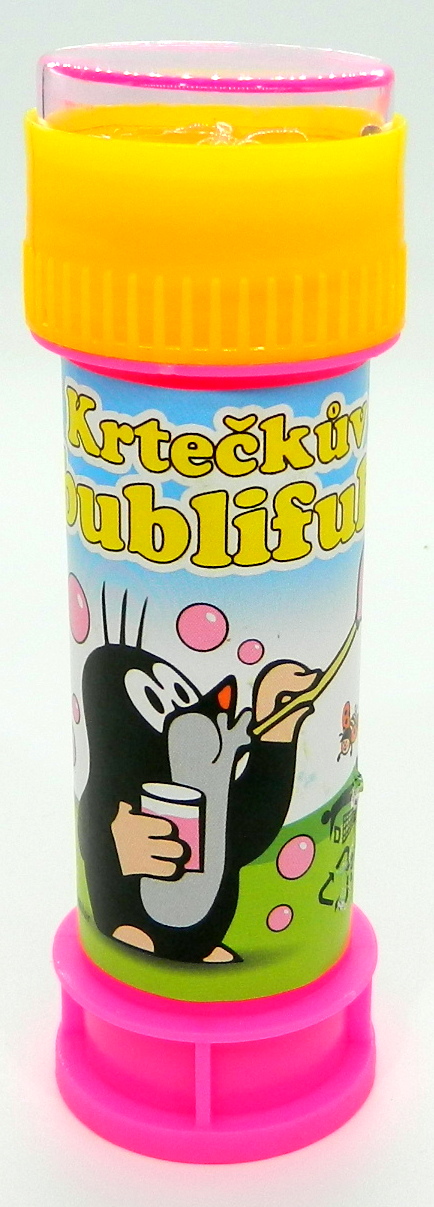 Bublifuk 50ml Krtek 11cm s bludištěm
