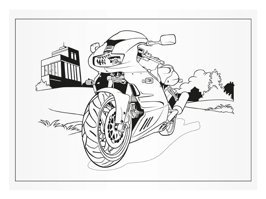 MFP Omalovánky Motorky