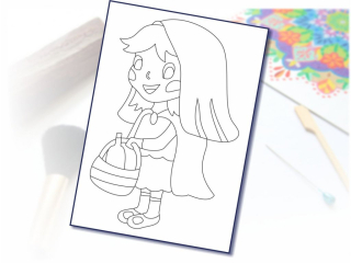 Šablona na pískování Karkulka A5