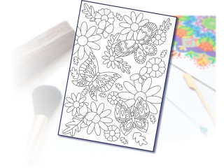 Šablona na pískování luční motýlci  A4