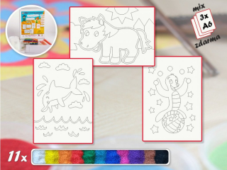 Základní sada JEDNODUCHÁ 2 - Barevné pískování obrázků