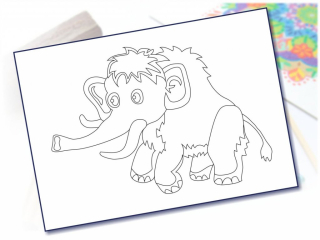 Šablona na pískování mamut A5